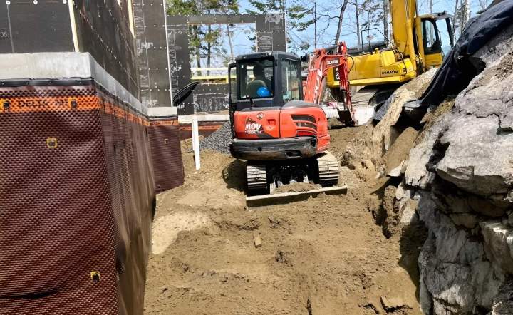 Excavation de fondation, Saint-Sauveur