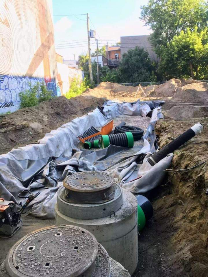 Installation drains français Saint-Hippolyte